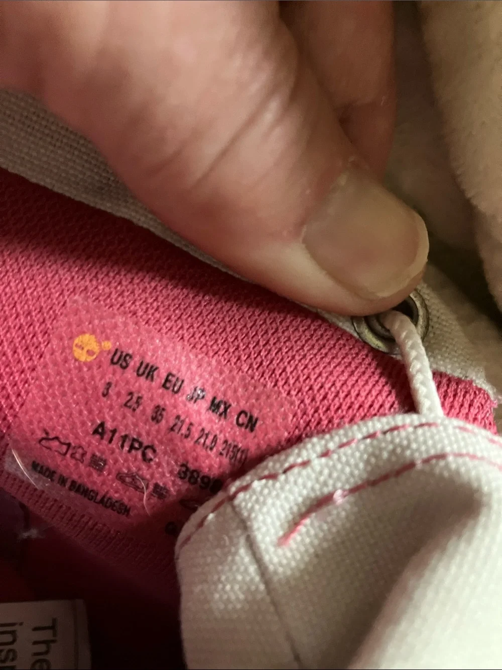 Timberland Pink Lace-Up Fold-Down kids Boots
